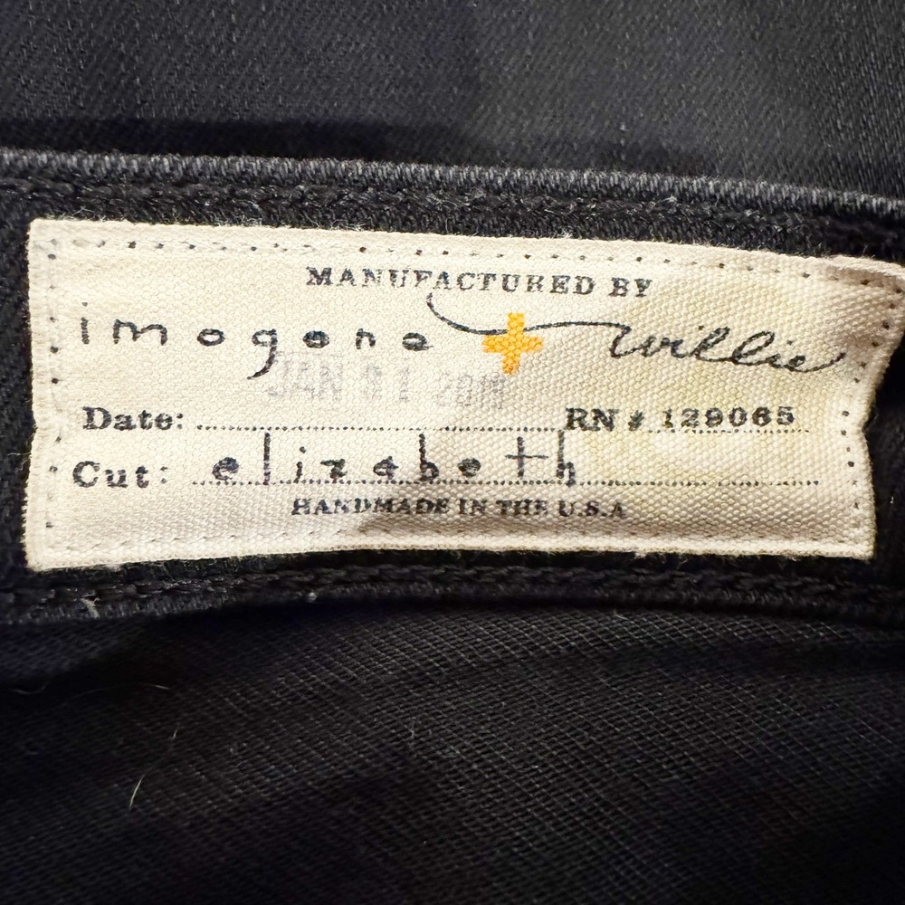 Imogene + Willie | Elizabeth Black High Rise Distressed Jeans Size 24 - Picture 3 of 6